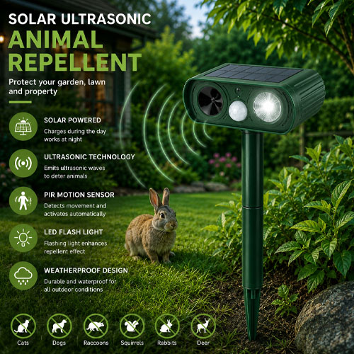Solar Ultrasonic Animal Repellent GKEP-4 - Image 2