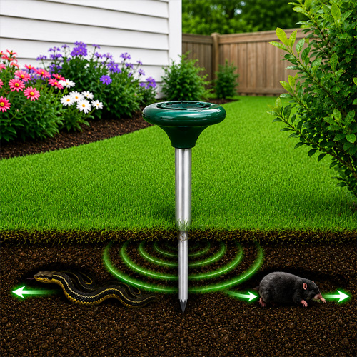 Solar Ultrasonic Mole Snake Repellent GKEP-5 - Image 2