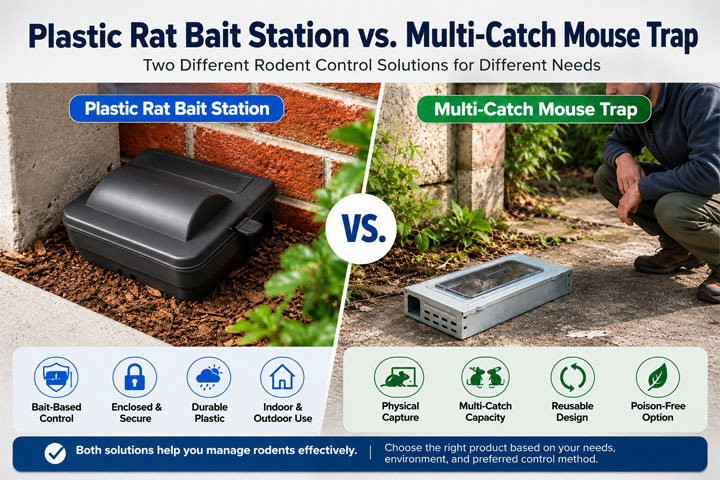 Plastic Rat Bait Station vs