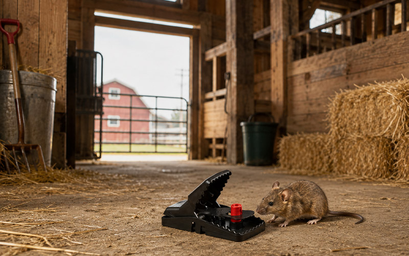 Snap traps on American farms
